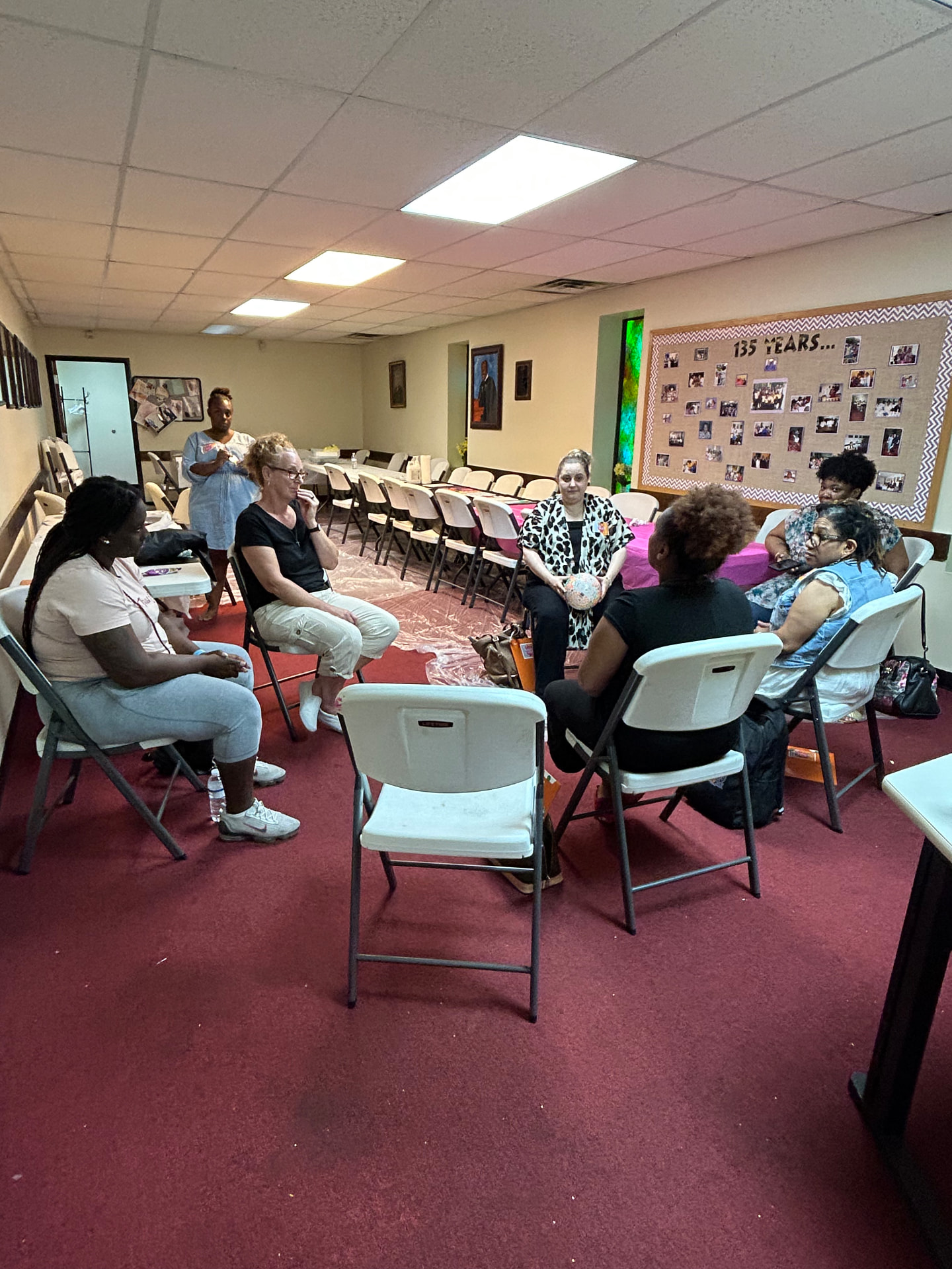 Women's circle at The Gathering Place
